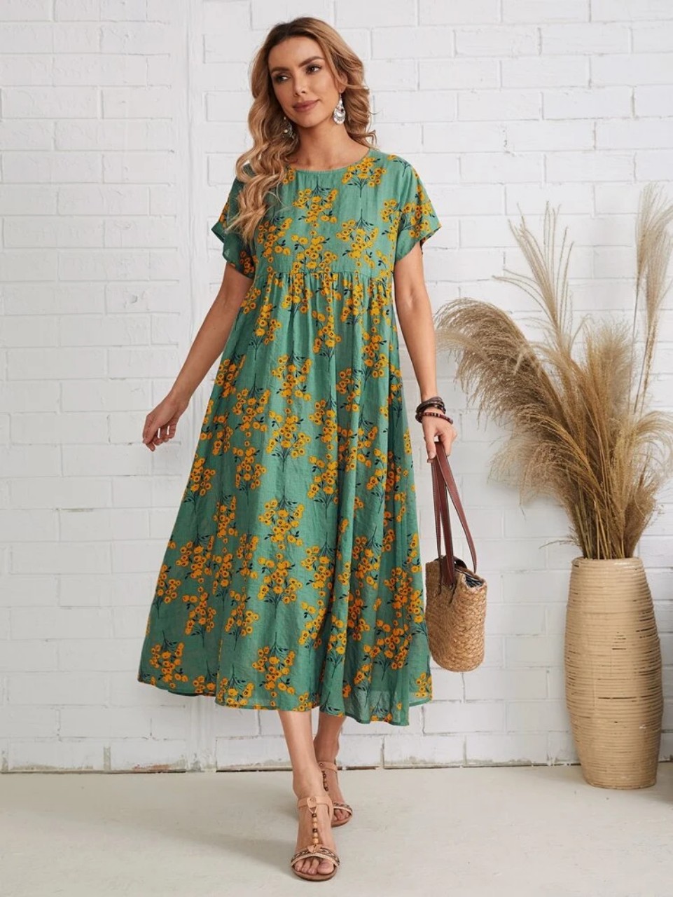 EMERY ROSE Floral Print Smock Dress – CB Shop USA