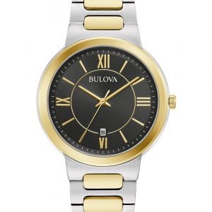 Bulova Men's Two-Tone Stainless Steel Bracelet Watch 41mm
