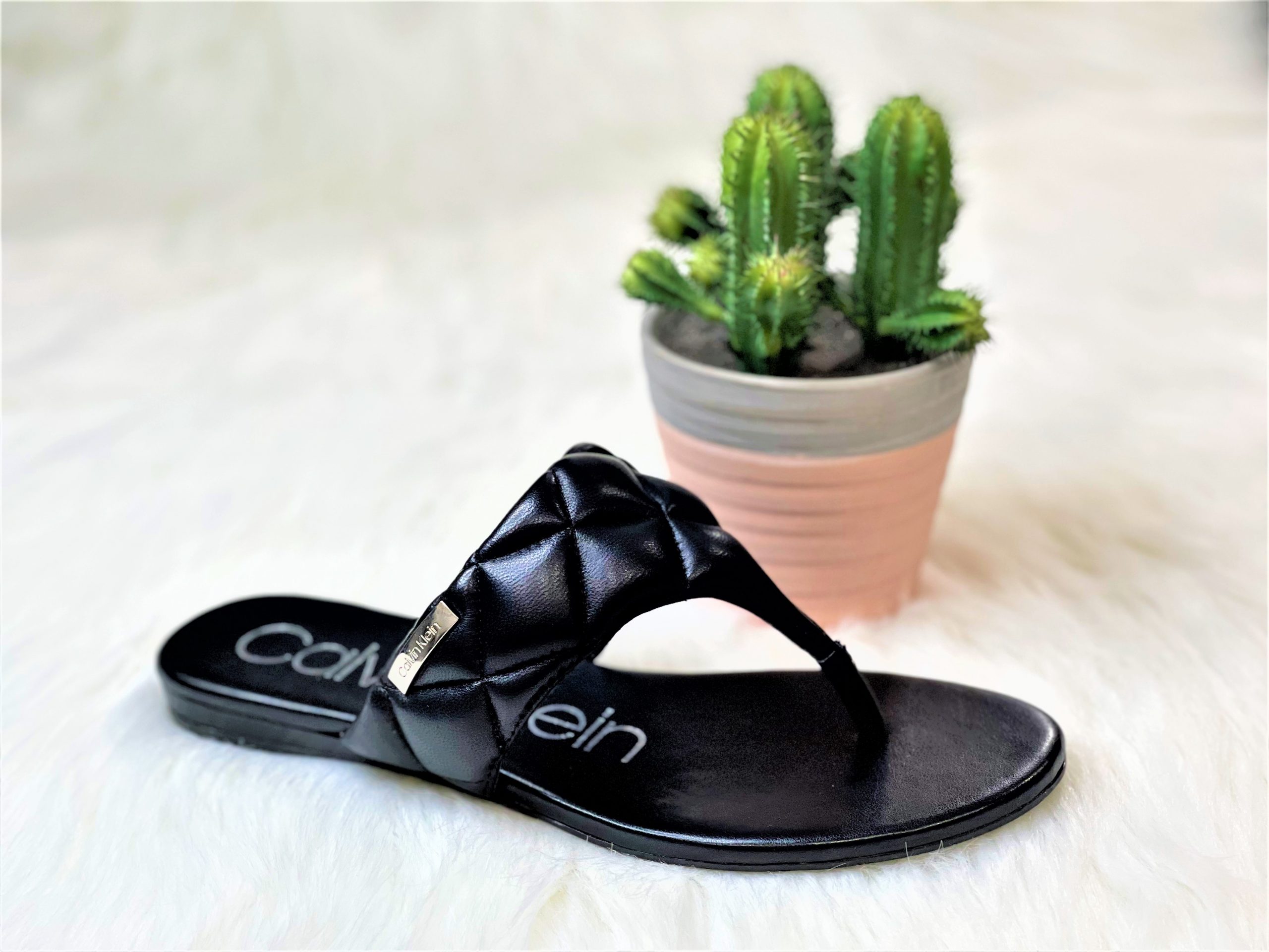 Calvin Klein Women's Sabraya Thong Flat Sandals – Shop USA