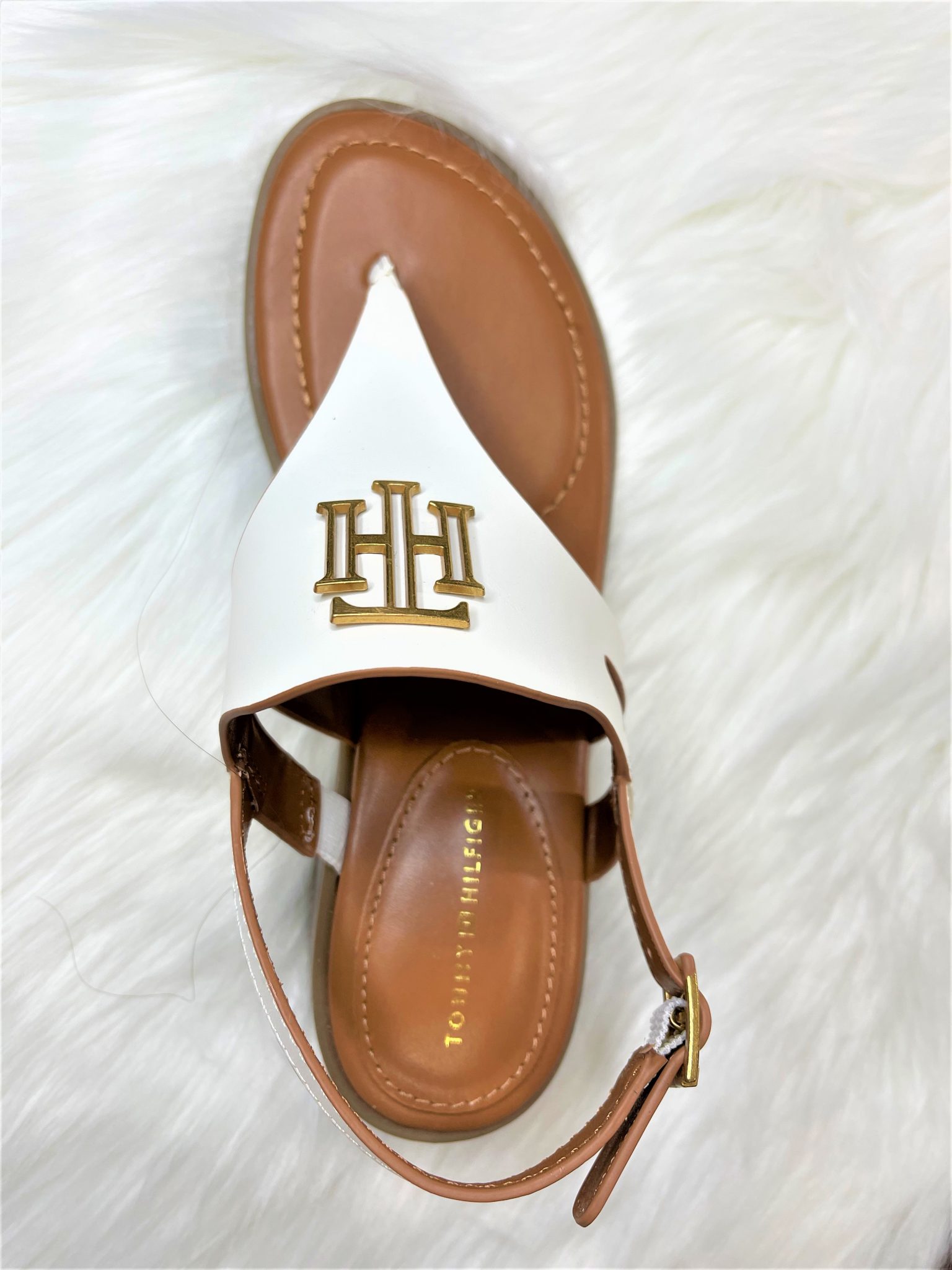 tommy hilfiger monogram sandals