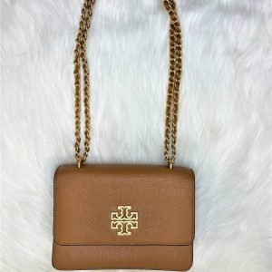 TORY BURCH Britten Small Adjustable Shoulder (TAN)