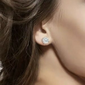 Cubic Zirconia Stud Earrings