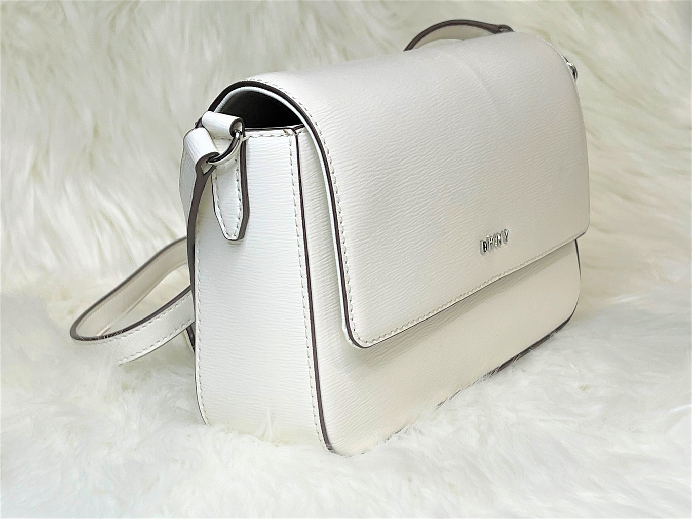 dkny bags white