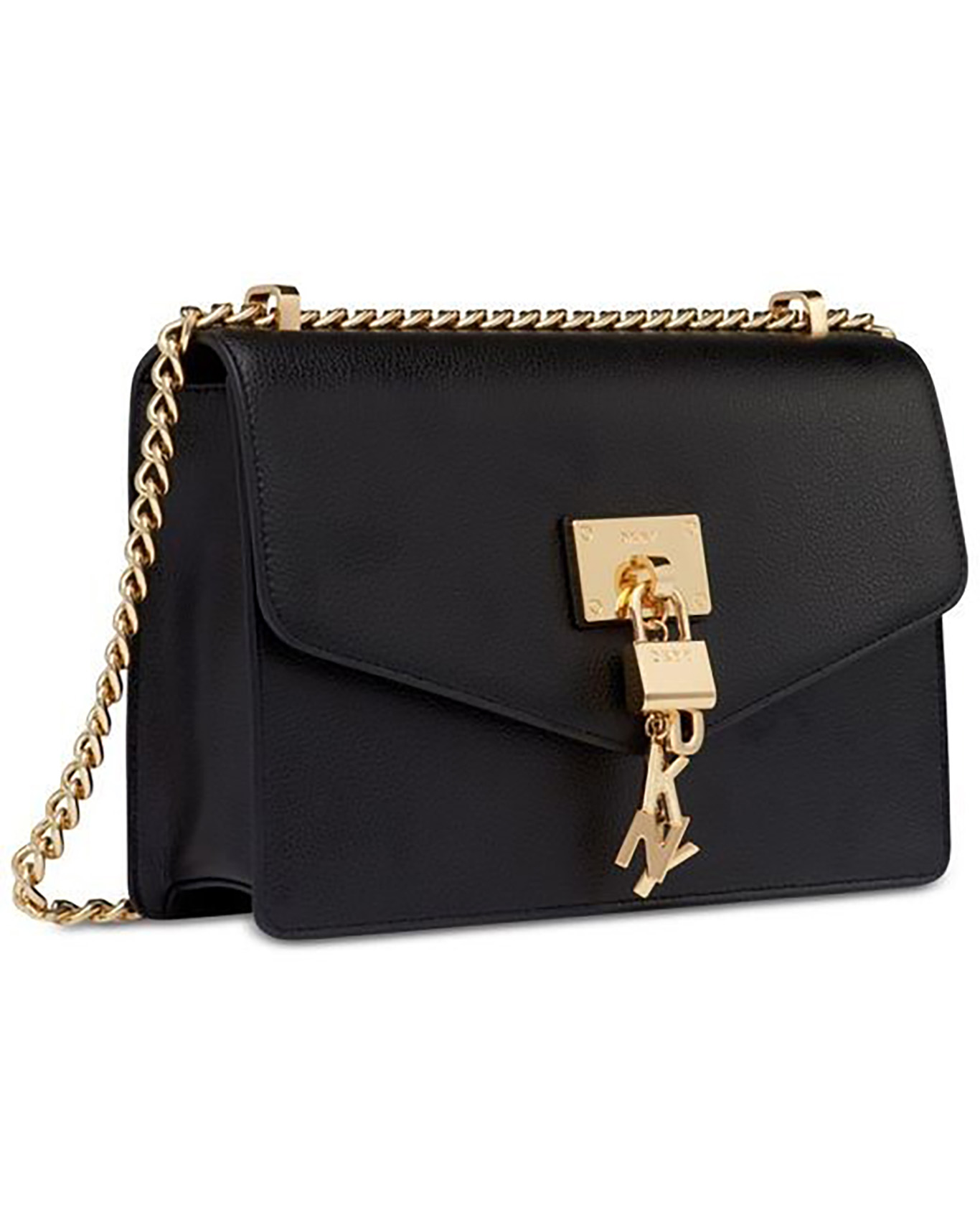 Dkny Elissa Phone Crossbody - Black/Gold