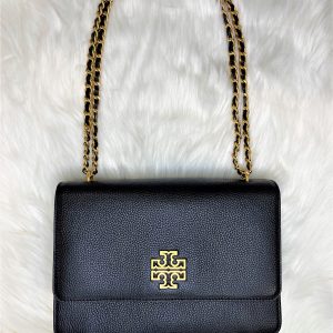 TORY BURCH Britten Adjustable Shoulder (BLACK)