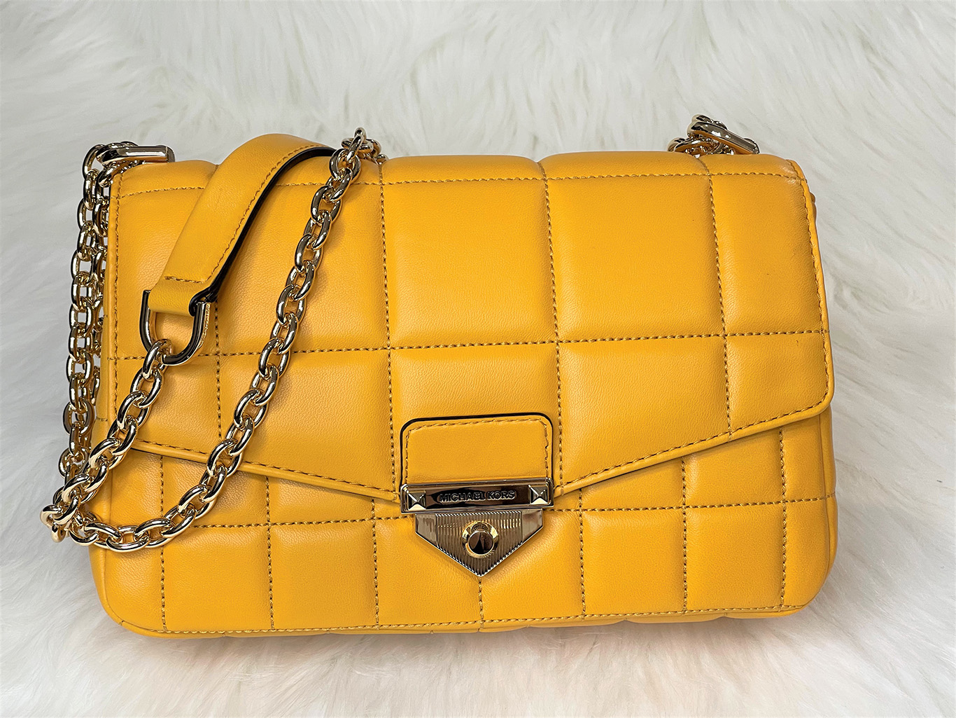 SoHo Small Quilted Leather Shoulder Bag  Michael Kors
