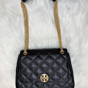 TORY BURCH Willa Shoulder Bag (BLACK)