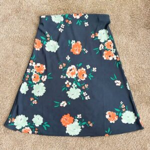 Floral-Print Skirt