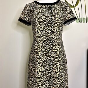 Animal-Print A-Line Dress