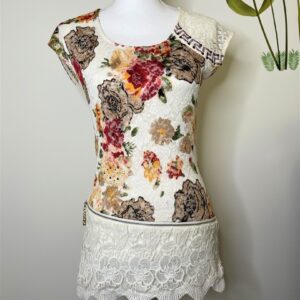 Missy French Bistro Lace Floral Top