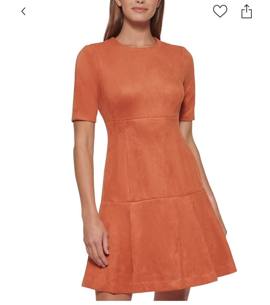 Calvin Klein Stretch Faux-Suede Dress – CB Shop USA