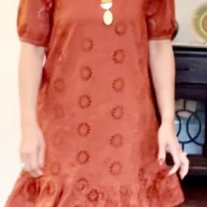 WALTER BAKER Embroidered Dress ( Burnt Orange)